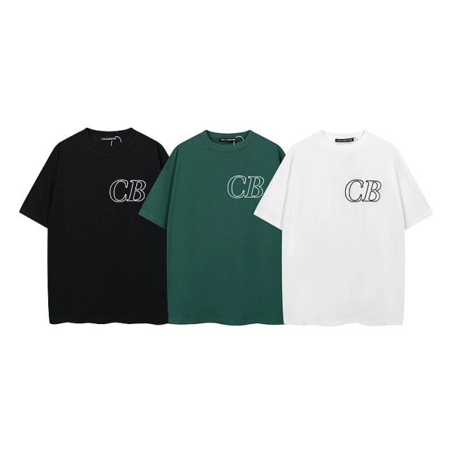 Cole Buxton Simple Logo Embroidered Short Sleeve T-shirt