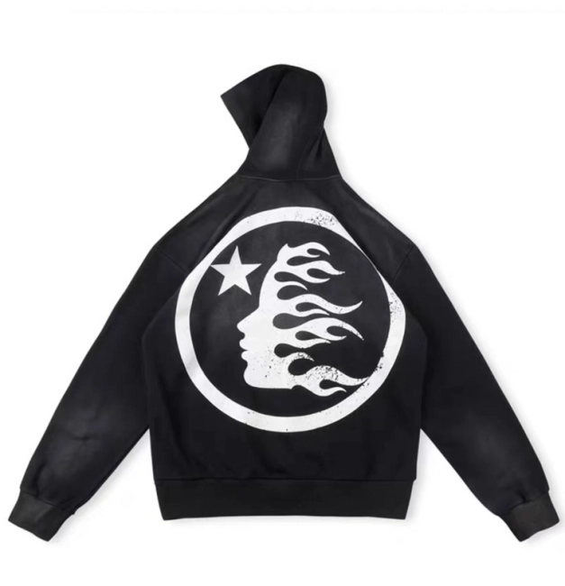 HELLSTAR Star Print Hoodie