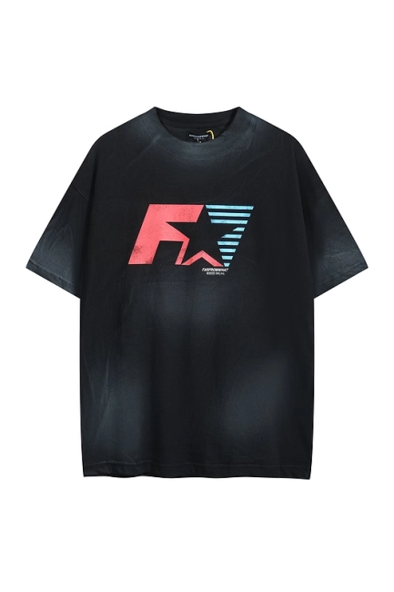 Far archive FI Racing Limited F Star Letter Print Short Sleeve T-shirt