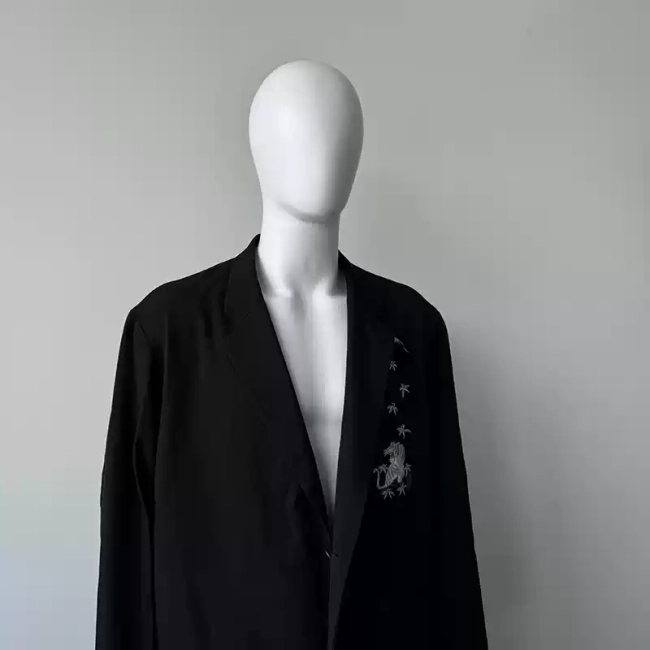 Yohji Yamamoto 04AW Mount Fuji embroidered blazer