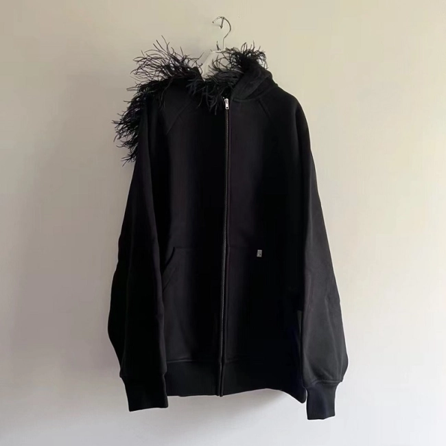 1017 ALYX 9SM Black Reversible Hoodie Heavy Zipper