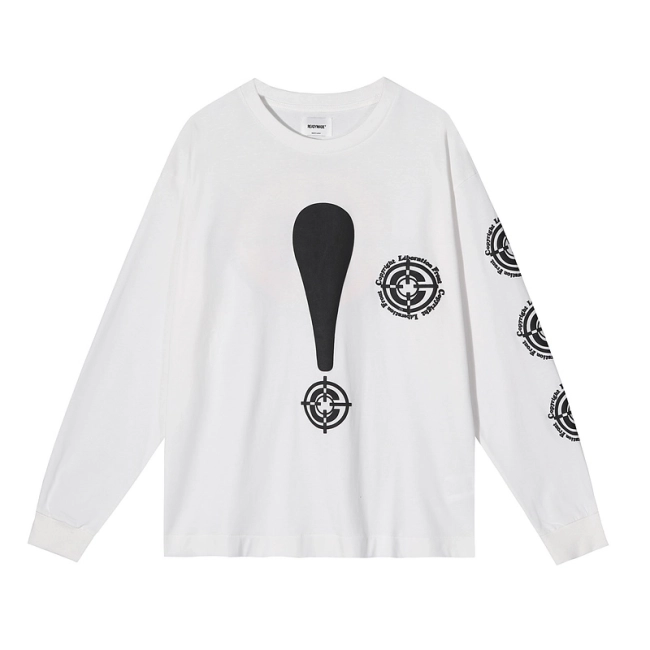 READYMADE Target LS Tee 3D Foam Exclamation Logo Print Long Sleeve T-shirt