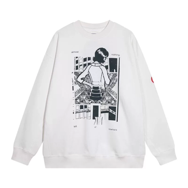 LIFE CAVEMPT cartoon women&#039;s print sweatshirt