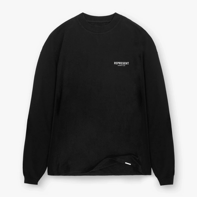 REPRESENT Minimalist Logo Long Sleeve T-Shirt