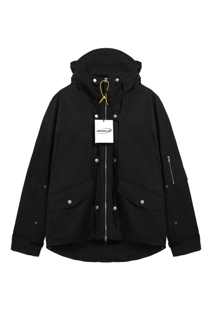 Grailz Deconstructed Functional Patchwork Hooded Jacket