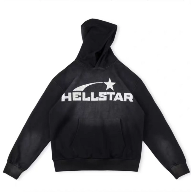 HELLSTAR Star Print Hoodie