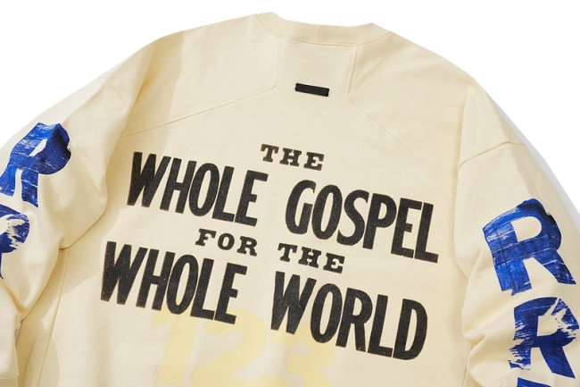 Fear of God Crewneck Collaborative Gospel Cross Sweatshirt