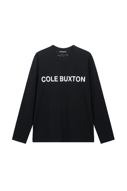 Cole Buxton Minimalist Slogan Logo Long Sleeve T-shirt