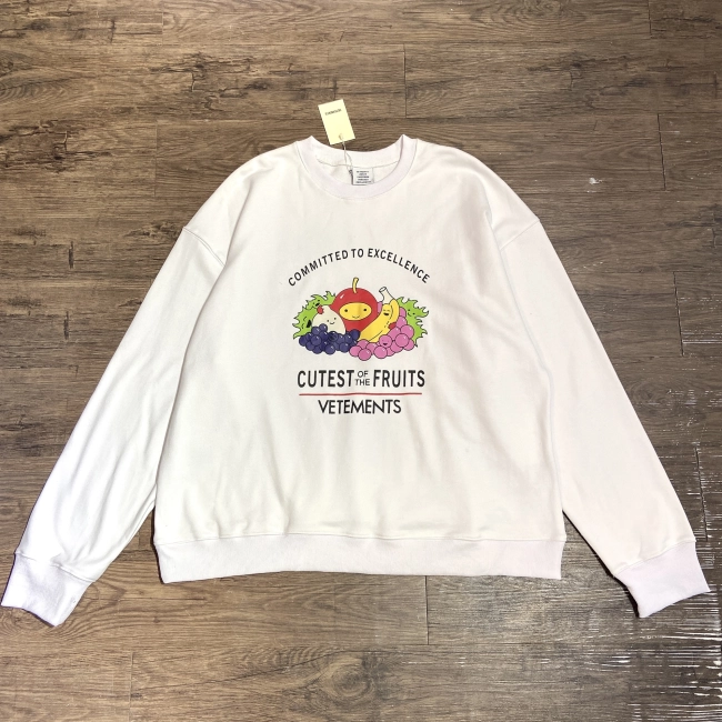 Vetements Cutest Of The Fruits-print Cotton sweatshirt