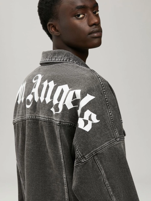 Palm Angels Logo Denim Jacket