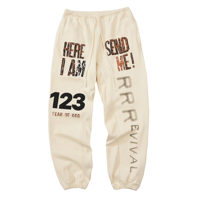 Fear of God Collaborative Letter Print Sweatpants