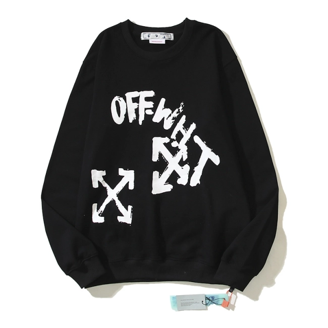 Off-White  Paint Script Logo Sweatshirt