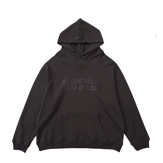 Fear of God Logo Flocking Hoodie