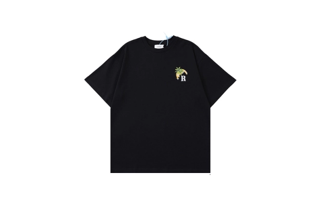 RHUDE Summer Coconut Tree Racing Moonlight Tropics T-shirt