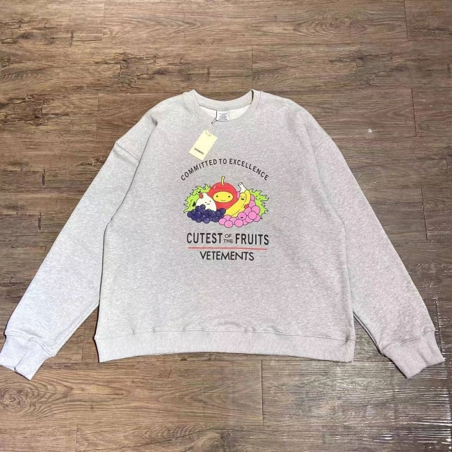 Vetements Cutest Of The Fruits-print Cotton sweatshirt