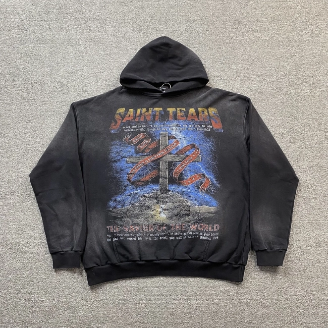 Saint Michael Tears Hoodie