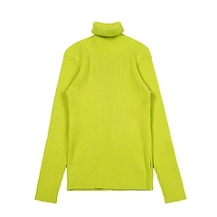 VETEMENTS High Street Neon Green Turtleneck Sweater