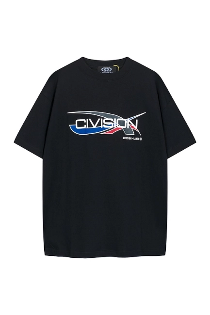 Civision by CSC Letter Print Logo Short Sleeve T-shirt