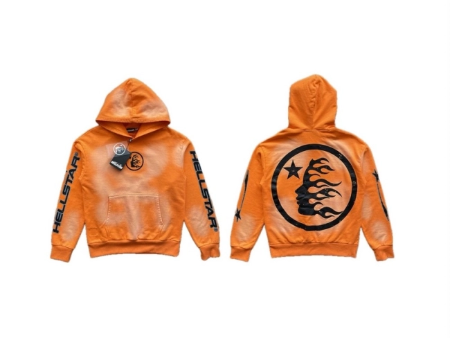 HELLSTAR Fire Orange Hoodie