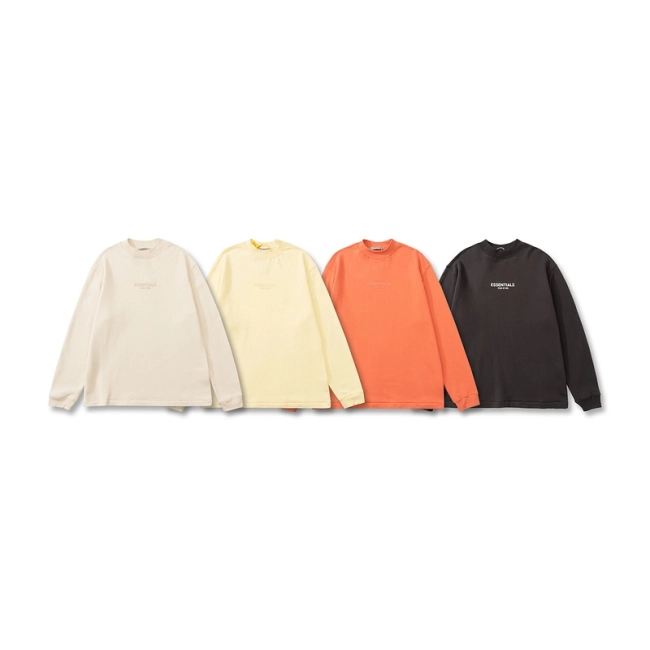 Fear of God Logo Flocking Crewneck Sweatshirt