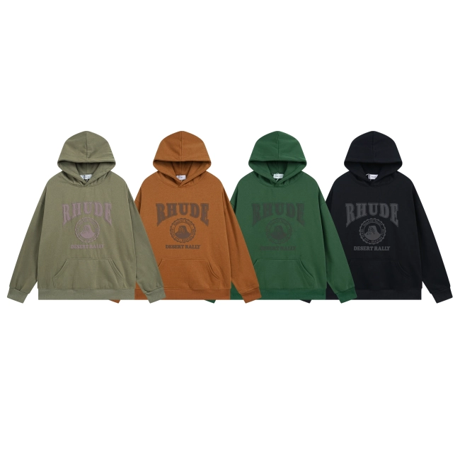 Rhude CROPPED DESERT VALLEY HOODIE