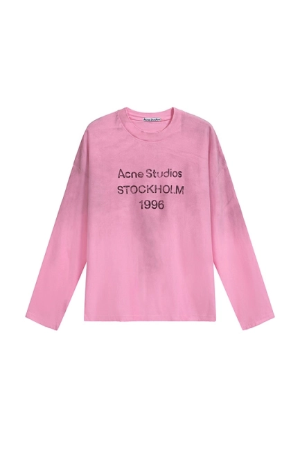 Acne Studios Faded Logo Long Sleeve T-shirt