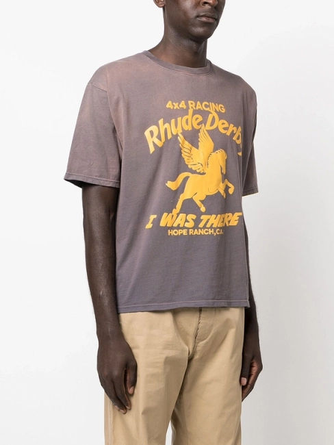 RHUDE Derby Logo T-Shirt