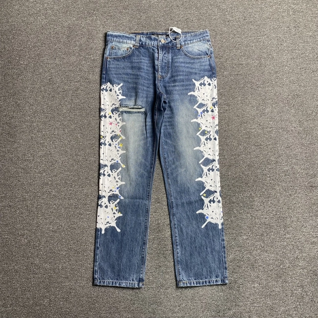 Sp5der denim jeans