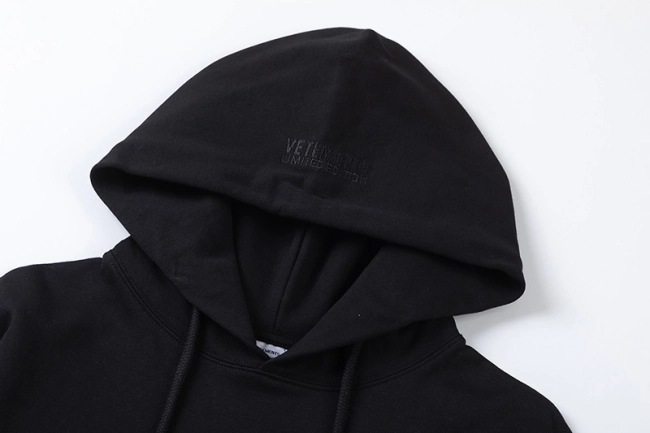 Vetements Hoodie Sticky Note Print Simple Fleece Hoodie