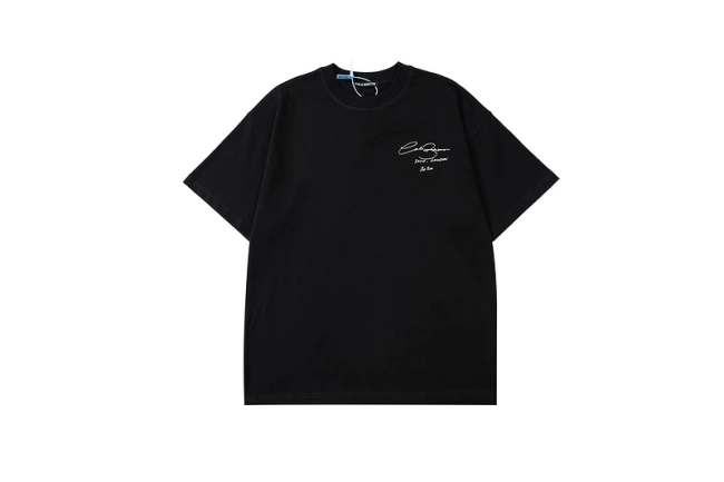 Cole Buxton Minimalist Cursive Slogan Logo Printed Short Sleeve T-shirt