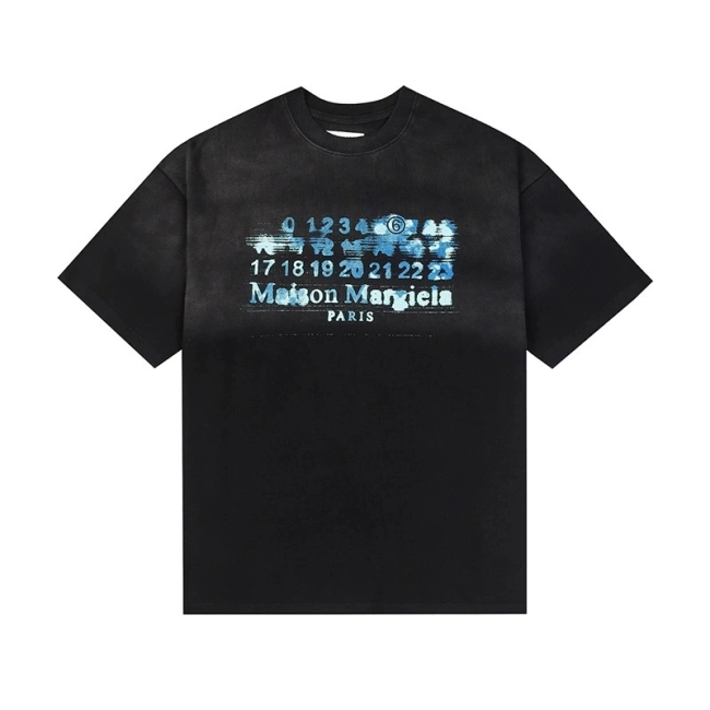 Maison Margiela Distressed Logo Print T-shirt