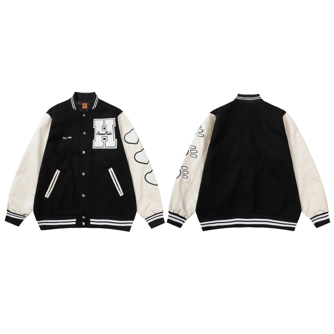 HUMAN MADE Letter Embroidery Patchwork jacket