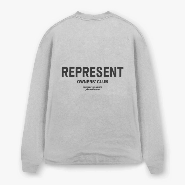 REPRESENT Minimalist Logo Long Sleeve T-Shirt