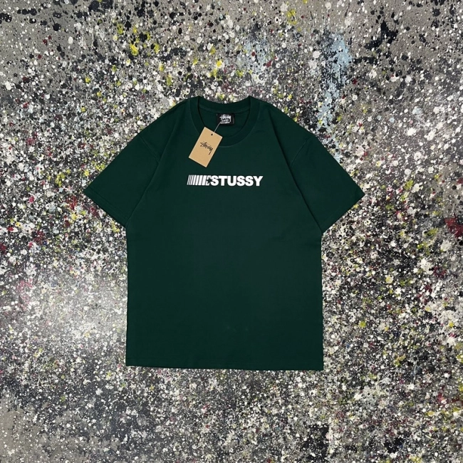 Stüssy Reflective Letter Print Short Sleeve T-shirt