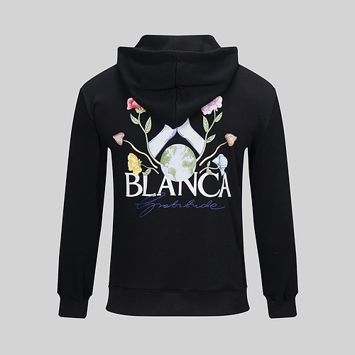 Casablanca Hoodie Flower Pattern Text Digital Printed