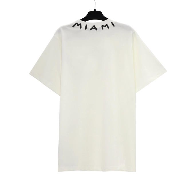 Palm Angels White t-shirt with contrasting logo