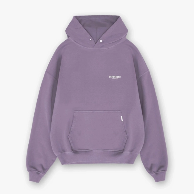 REPRESENT Minimalist Slogan Logo Hoodie