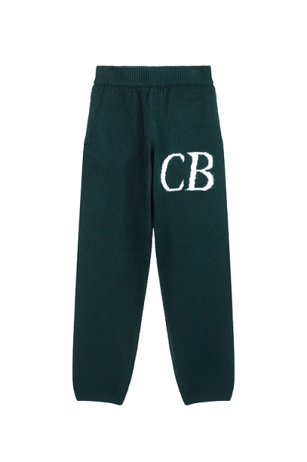 Cole Buxton Niche Minimalist Logo Jacquard Loose Knit Pants