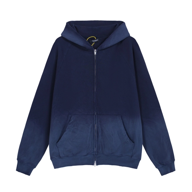 Far archive Washed Zipper Hooded Sweatshirt