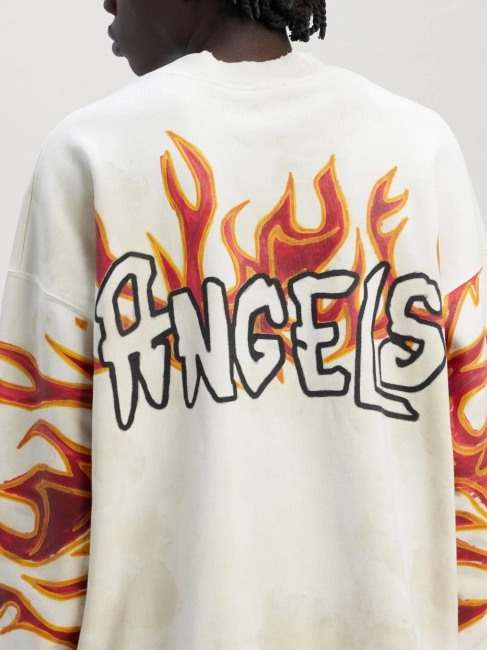 Palm Angels Flame Print Sweatshirt