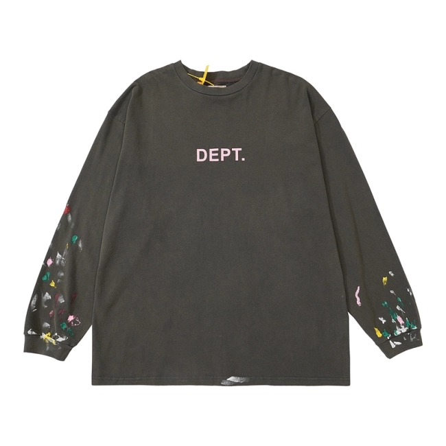 GALLERY DEPT. Hand-painted Splatter Print Long Sleeve Tee