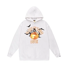 BAPE Halloween Jack O&#039; Lantern College Hoodie