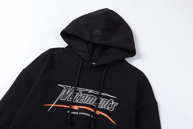 Vetements Fashion Inc. Express Print Autumn Winter Fleece Hoodie