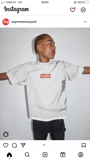 Supreme MM6 MAISON MARGIELA BOX LOGO TEE