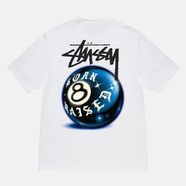 Stüssy Black 8 Ball Print Tee