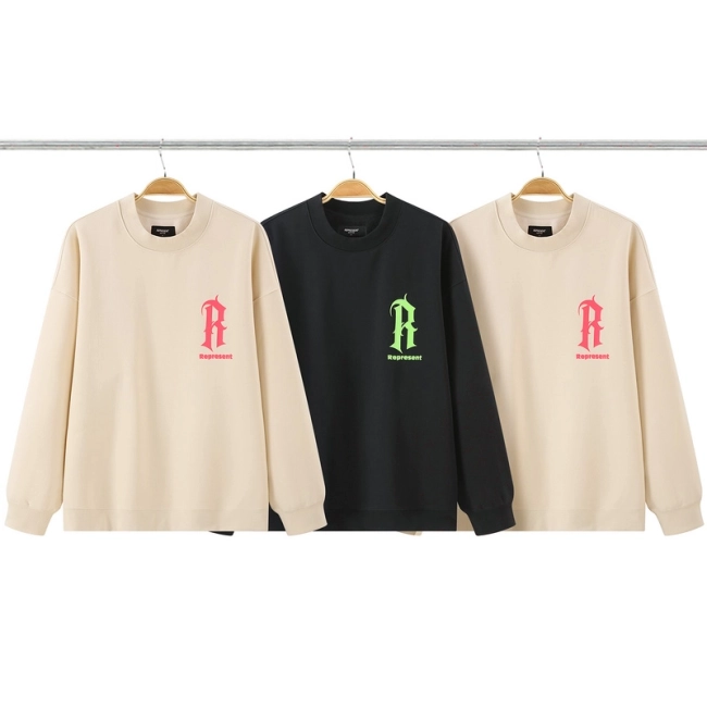 REPRESENT Brahmi Letter R Crewneck Sweatshirt