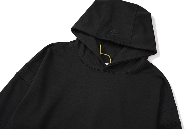 Far archive Ribbed Patchwork Embroidered Logo Hoodie