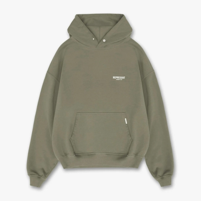 REPRESENT Minimalist Slogan Logo Hoodie