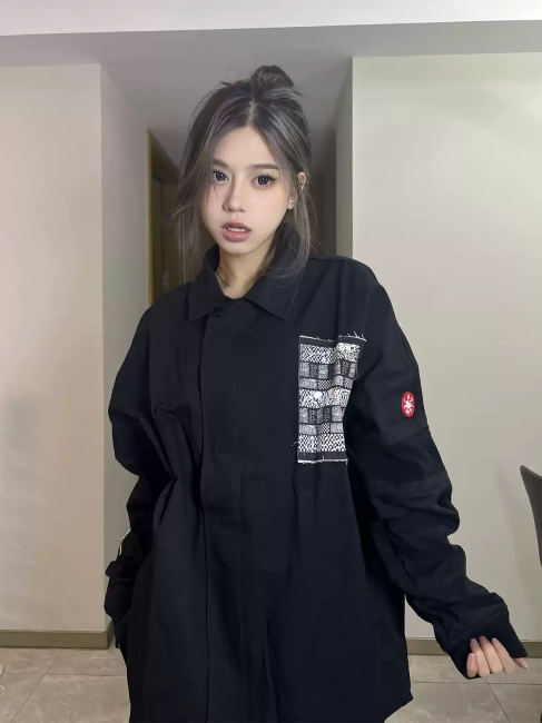 CAV EMPT retro patch fringe jacket