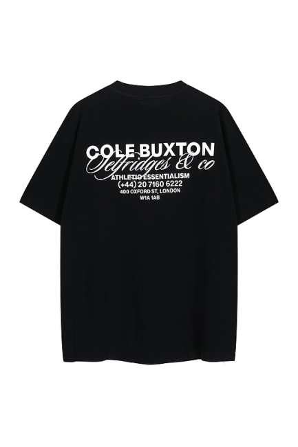 Cole Buxton London Exclusive Silver Glitter Slogan T-shirt